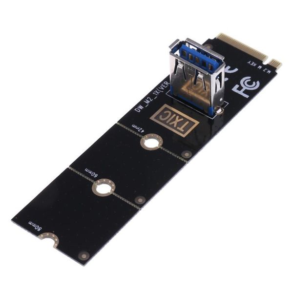 

computer cables & connectors ngff m.2 to usb3.0 converter adapter graphic card extender pci-e x16 slot transfer mining m2 riser