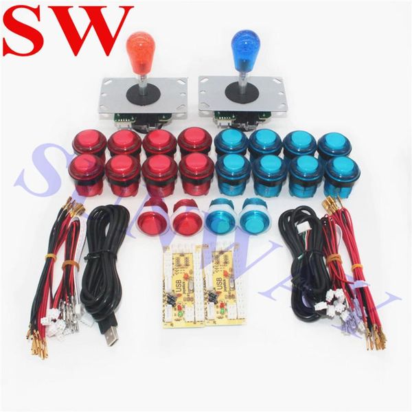 

game controllers & joysticks arcade kits zero delay diy part kit usb encoder control for rapsberry pi and pc with led button joystick