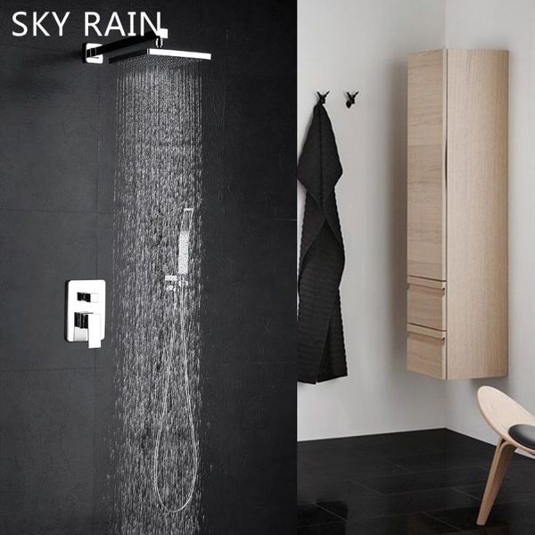 

bathroom overhead shower ultra-thin head rainfall set sets
