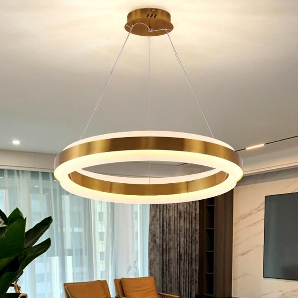 

chandeliers living room led for the children's home decor dining hanging light fixture gold/brown suspension lamp