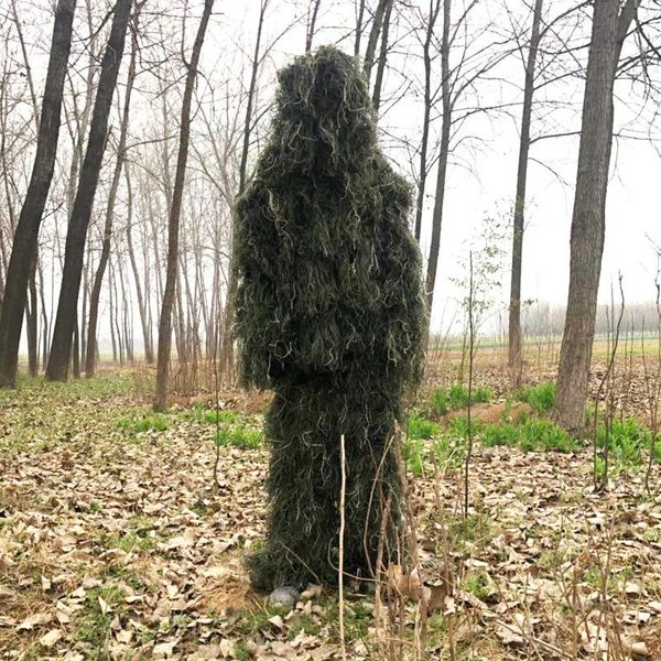 

hunting sets outdoor jungle clothes birding suit camo sniper uniform tactical camouflage clothing ghillie