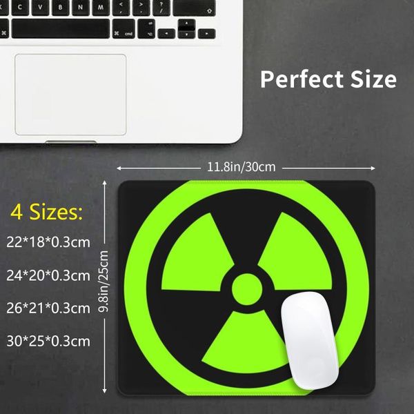

mouse pads & wrist rests fluo green radioactive pad 407 vivid black simple teen trends trend light sign