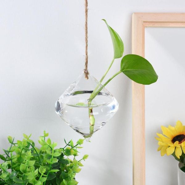 

vases hanging glass ball vase flower plant pot terrarium container party wedding decor drop b16