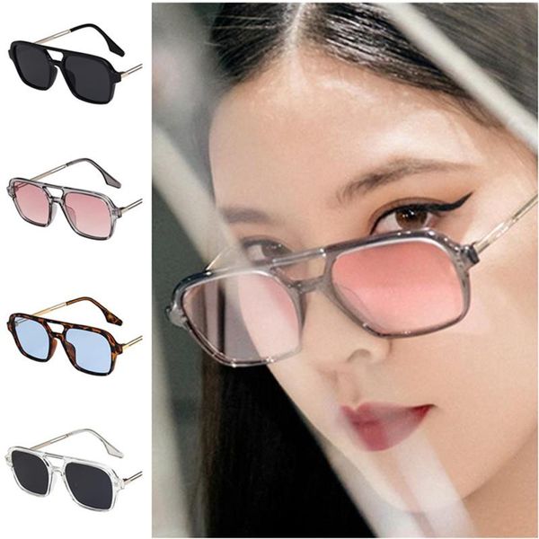 

sunglasses fashion personality double beam sun glasses adumbral anti-uv spectacles hollow temple eyewear a++, White;black