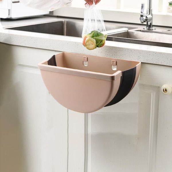 

waste bins kitchen cabinet door hanging trash can wall mounted car bathroom garbage storage trashcan folding bin