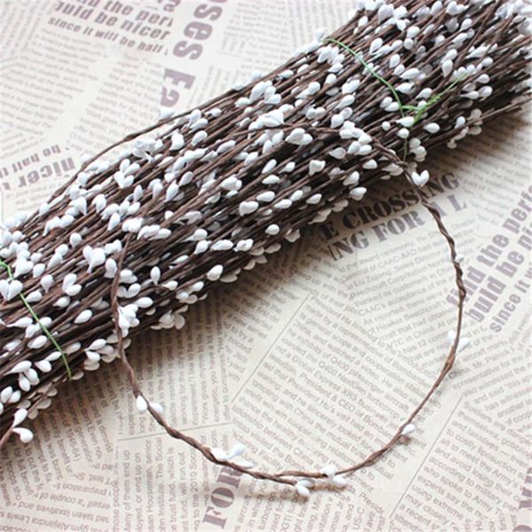 

decorative flowers & wreaths 10pc artificial branches barbed wire wedding decoration stamens wreath scrapbookings fake handicraft christmas