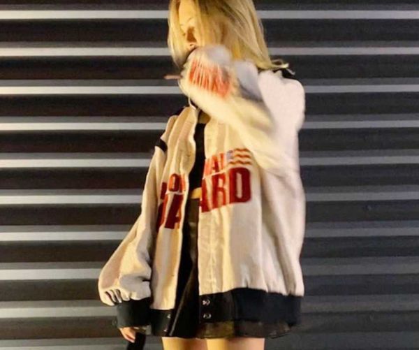 

women's jackets thin fashion bomber jacket women/girl stand collar letter print single-breasted long sleeve korean version casual slim, Black;brown