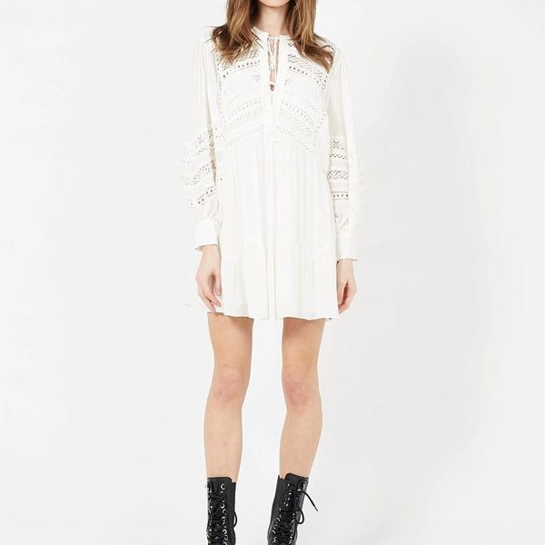

casual dresses 2021 summer women's mini dress lantern sleeve hollow out lace up ruffle solid color vintage short robe, Black;gray