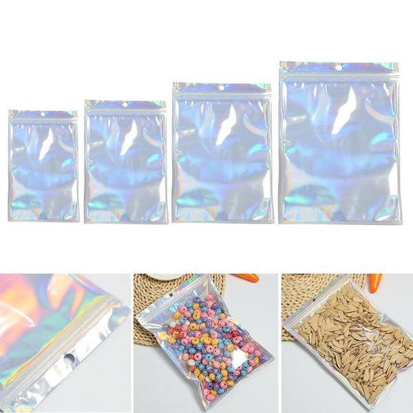 

storage bags 100x mylar foil pouch seal wrap w/ hanger hole for coffee candy