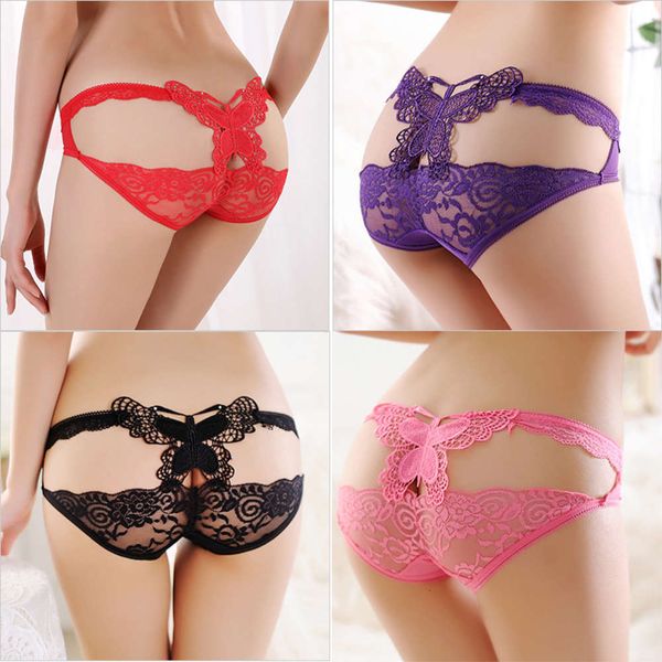 

esibibi women's underwear thong t-pants butterfly, Black;white