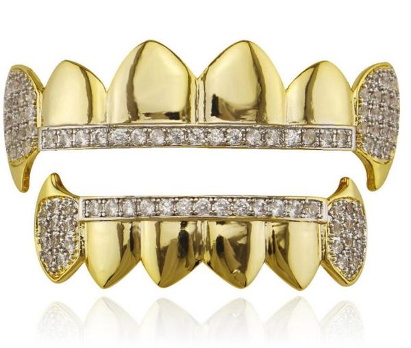 

bottom vampire fangs dental grill set wholesale caps iced out, Black