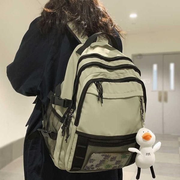 

backpack capacity sealing nylon unisnet travel bag various pockets
