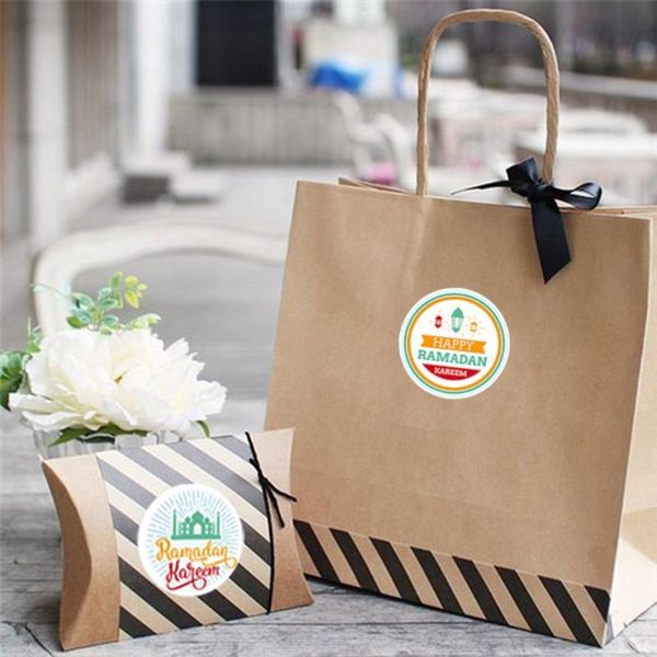 

90/120x eid mubarak favor gift sealing sticker handmade ramadan cake seal label mar-5 wrap