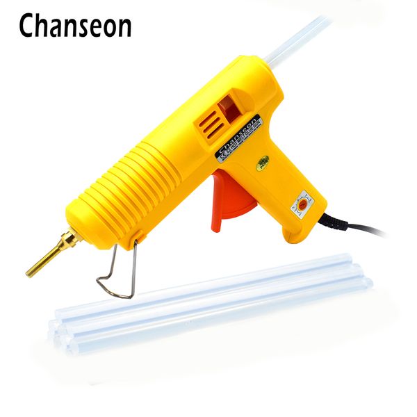 

150w melt glue gun 11mm glue stick industrial adjustable temperature guns thermo eu/us gluegun heat temperature diy tool