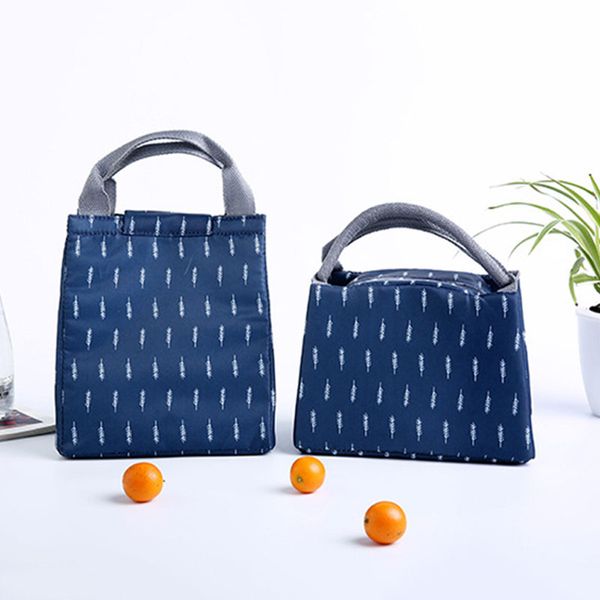 

animal lunch bags women portable functional canvas stripe insulated thermal food picnic kids cooler lunch box tote