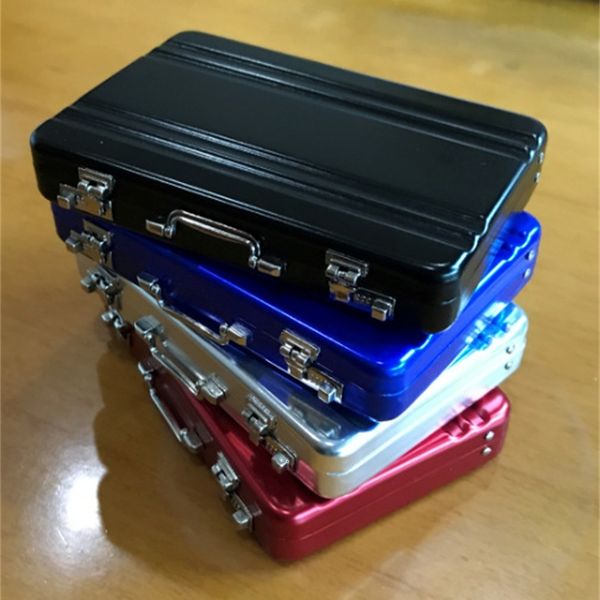 

files card holder business box, aluminum alloy bag, password metal box