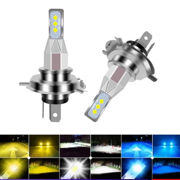 

car headlights muxall 2pcs led mini headlight bulbs 80w 20000lm 6000k h7 h4 h8 h16 fog lights lamp on replacement 2525 chips headlamp