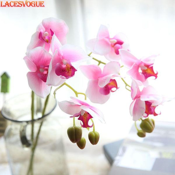 

artificial flowers real touch phalaenop flores garden decoration fake home wedding flower wall plant decorative & wreaths