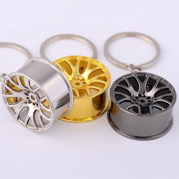 

keychains auto parts keychain pendant key chain absorber brake disc turbo charger multicolor optional birthday gifts men, Silver