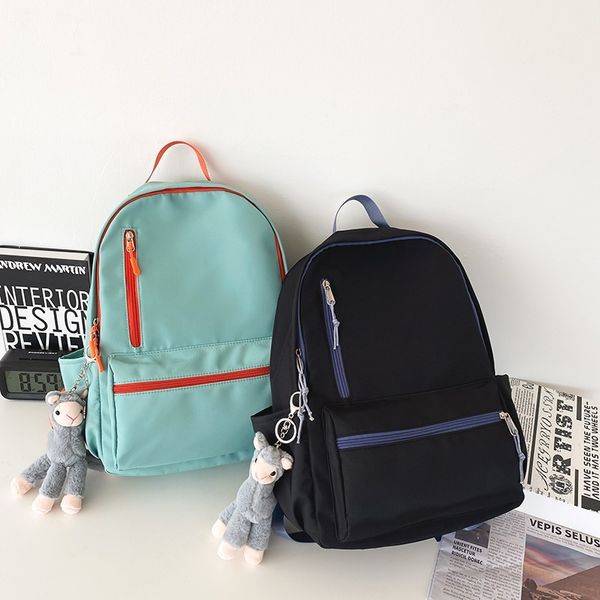 

backpack female fashion backpack winter contrast school bag color for girls great dwaterproof naylon ability water leisure travel w0gj
