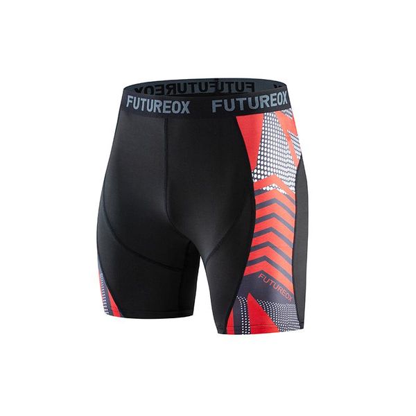 

printed shorts gym fitness quick-drying stretch sports men's, White;black