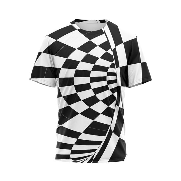 

stripes men's 3d t shirt graphic optical illusion short sleeve party streetwear punk & gothic round neck summer, White;black