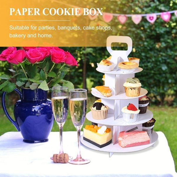 

other bakeware 1 set portable dessert cake box four layer packaging organizer