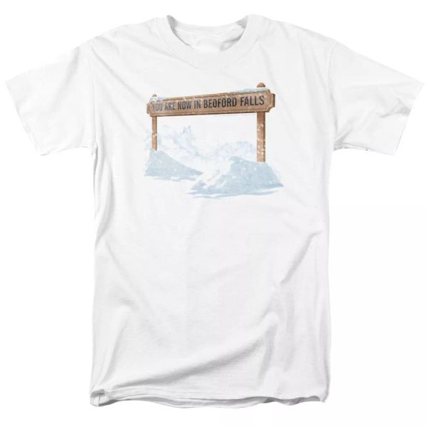 

its a wonderful life bedford falls t-shirt sizes s-3x new, White;black