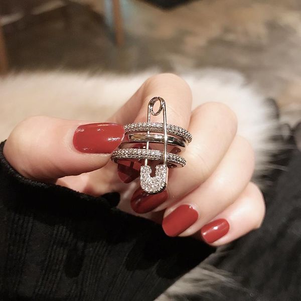 

wedding rings fashion luxury silver cz women's ring white zircon crystal bridal engagement jewelry party gift, Slivery;golden