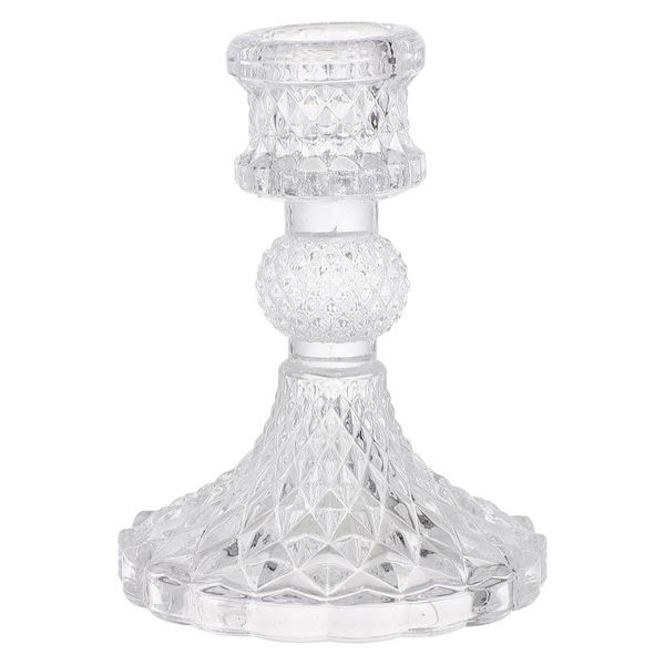 

candle holders 1pc pattern glass candlestick holder table