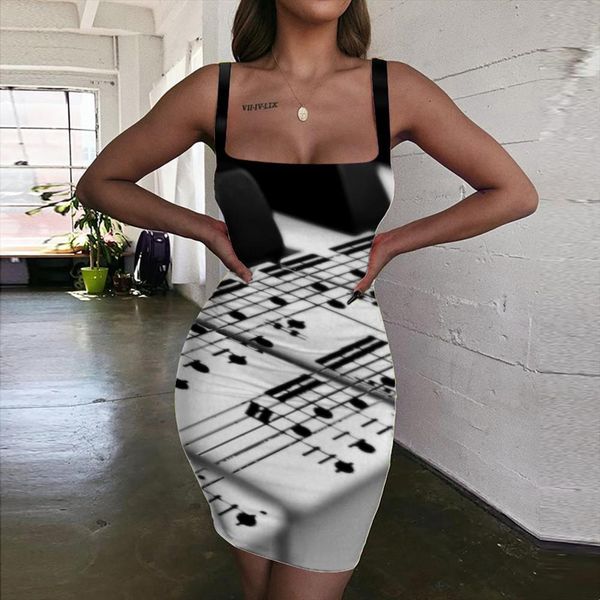 

brand music piano bodycon womens dresses note vestido clothing mini evening vintage beach femme, Black;gray