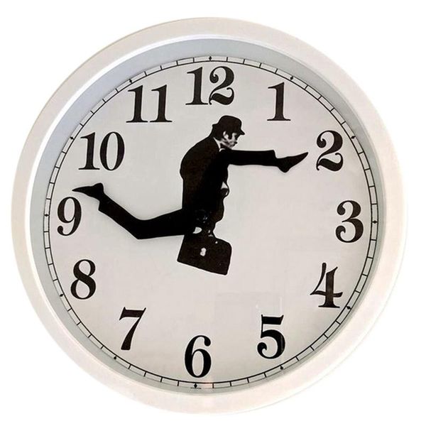 

wall clocks comedy inspired ministry of silly walk clock comedian home decor novelty watch funny mute