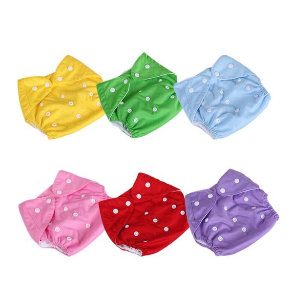 

2pcs lot baby diaper cover children cloth nappies reusable adjustable 7 coloers washable qd23 diapers