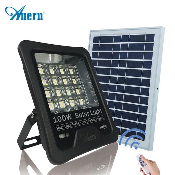 

floodlights 60w 100w 200w 300w solar led floodlight remote control street lamp rechargeable ip65 waterproof sunlight powered outdoor