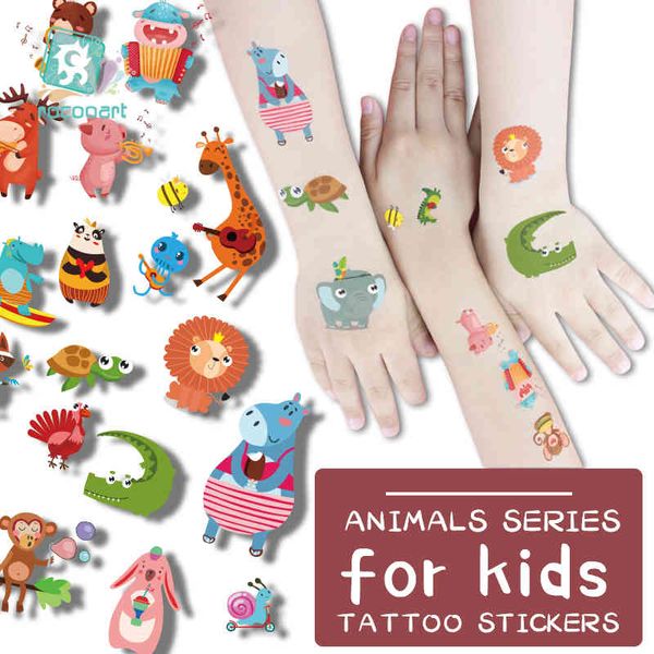 Kinder Cartoon Tattoo Niedliche Aufkleber Kleines Tier Wasserdicht Temporäre Tattoos Kinder Fake Flash Tatoo Schildkröte Schwein Taty