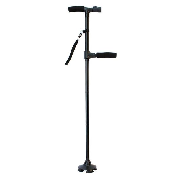 

trekking poles 4 sections walking stick folding canes led light sticks aged t handle hiking for the elder