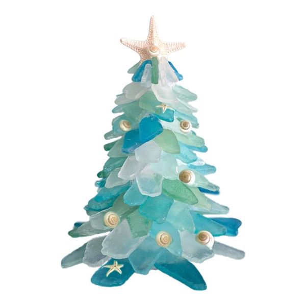 

christmas decorations decor ornament decoration craft sculpture small ornaments gift resin no glue beautiful unique with starfish conch