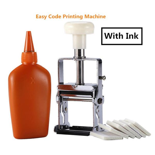 

printers expiration number printer production date code coding tools manual lot mark printing machine oil pad metal wood