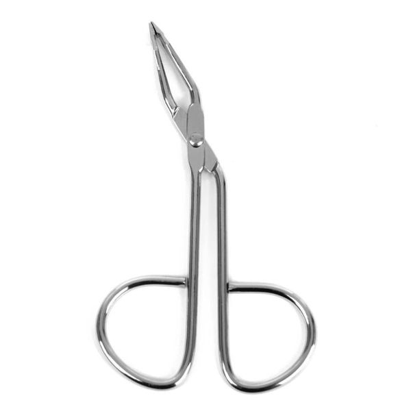 

eyebrow tools & stencils stainless steel scissors shaped clip (silver)