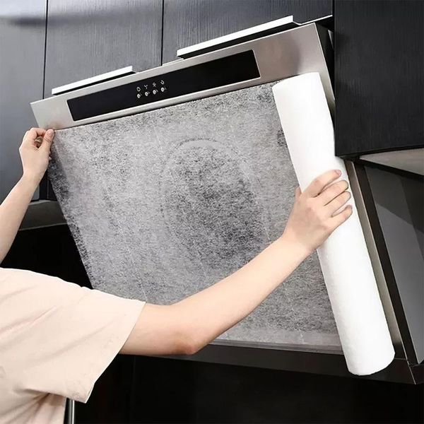 

cooker hood extractor activated carbon filter kitchen range oil suction mesh proof sticker paper