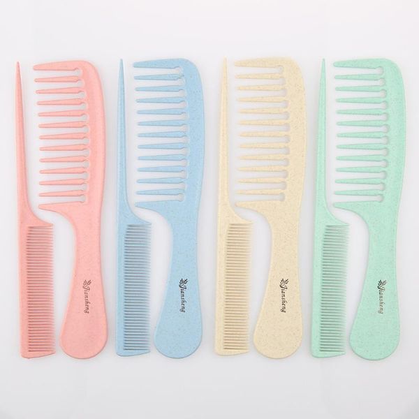 

2pcs hair comb plastic barber combs fine tooth wide cutting styling for salon hairdressing care tools brushes1, Silver