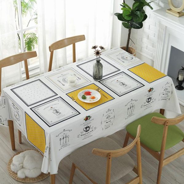 

plaid tableware print table cloth cover cotton linen tablecloth coffee home decor furniture dustproof toalha de mesa