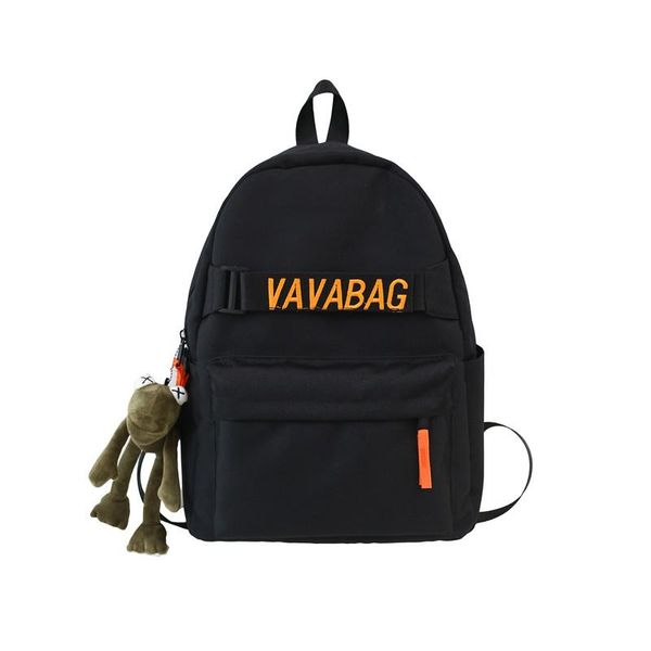 

outdoor bags 2021 black women backpack female oxford teens men schoolbag casual style student school for teenage girls back pack solid