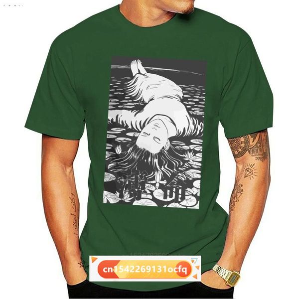 

men's t-shirts junji ito dying young t-shirt men o-neck streetwear vintage organic cotton t shirt hip hop tshirt tees harajuku, White;black