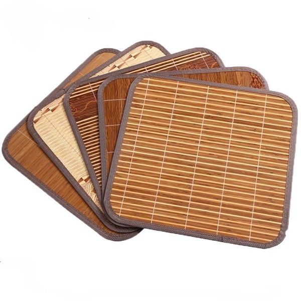 

cushion/decorative pillow 43*43cm summer cool seat cushion anti-slip bamboo chair mat computer cushions random color buttock car sitting pad