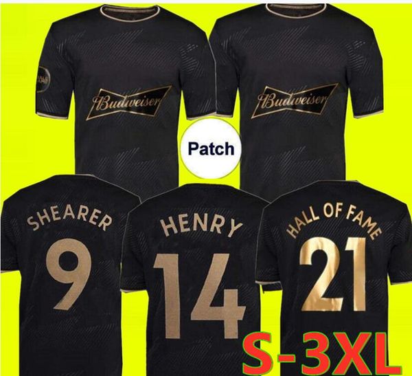 

2021 2022 english hall of fame soccer jerseys 20 21 22 henry shearer men kit special framed commemorative edition man football shirt uniform, Black;yellow