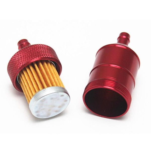 

parts red fuel filter universal paper aluminium alloy accessories motorcycle