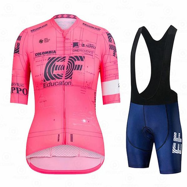 

racing sets ralvpha cycling jersey set triathlon pro team roupa ciclismo feminina women summer short sleeve clothing bib shorts suit, Black;blue