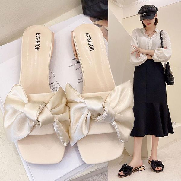 

slippers shoes women summer women's fashion 2021 sandalias mujer, Black