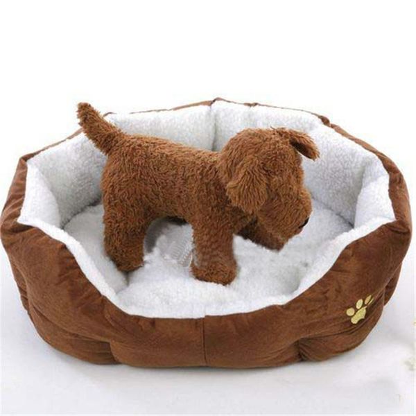 

large pet cat dog bed 8colors warm cozy house soft fleece nest baskets mat autumn winter waterproof kennel beds & furniture